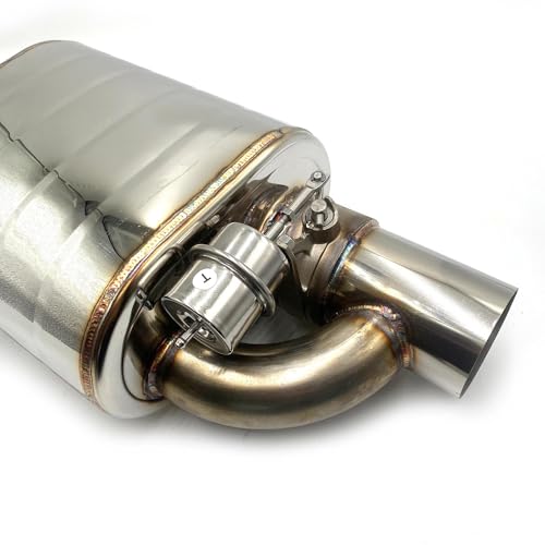 Silenciadores de escape con interruptor de sonido ajustable para coche moderno 4