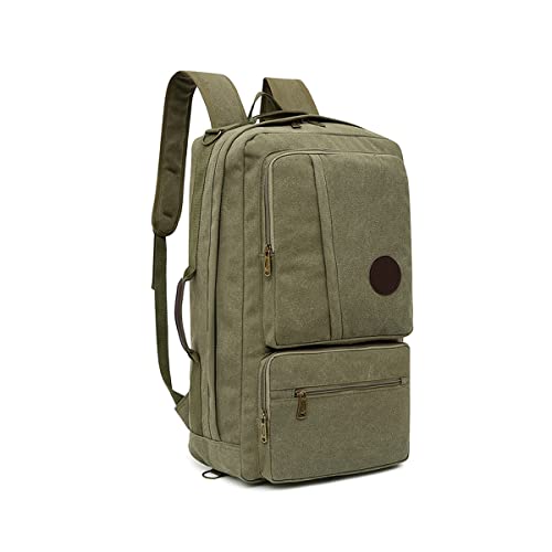 Sac à dos homme en toile army green pour voyage loisir et ordinateur
