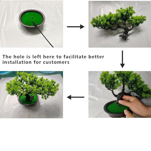 Bonsái de pino artificial que soluciona la falta de tiempo para cuidar plantas naturales en casa 6