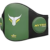 Mytra Fusion Belly Pad - Boxing Belly Shield MMA Muay Thai Kickboxen Bauchschutz (Black/Green)