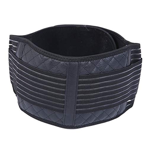 Corrector de Postura Productos de turmalina Cinturón de Soporte magnético para la Espalda y la Cintura con autocalentamiento Protector térmico Lumbar Corrector，M