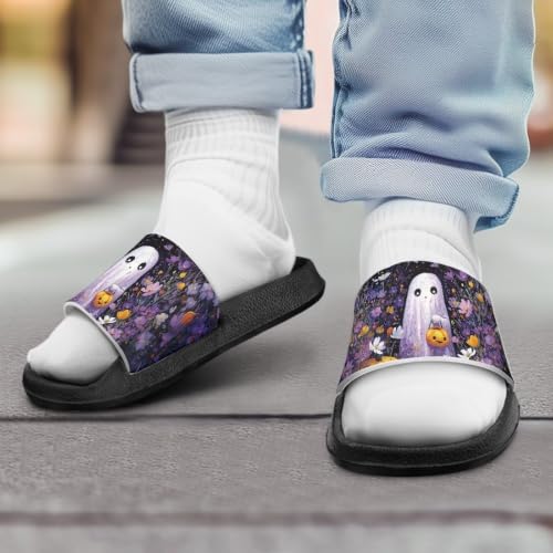 Image of Unisex Slides for Girls Boys Comfortable Slippers Slides Non-slip Shower Shoes House Fashion Thick for Indoor & Outdoor Gifts