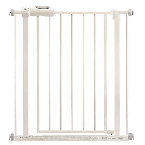 Barrière de bébé sous pression extra large blanche pour sécuriser les grands couloirs