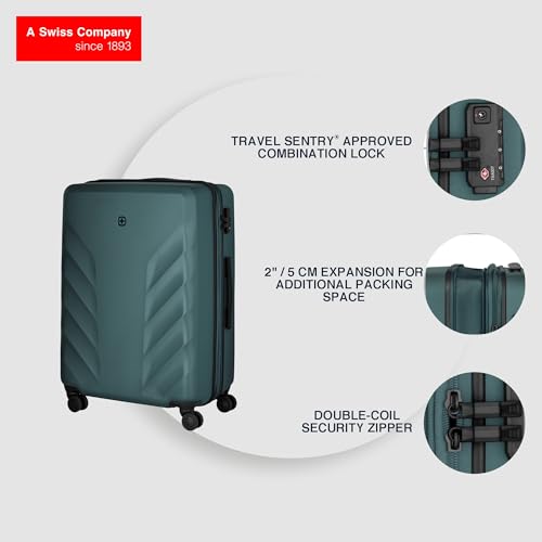 Image of WENGER, Motion, Medium Hardside Check-in Suitcase, 85 litres, Deep Lake, 612706, Swiss Designed