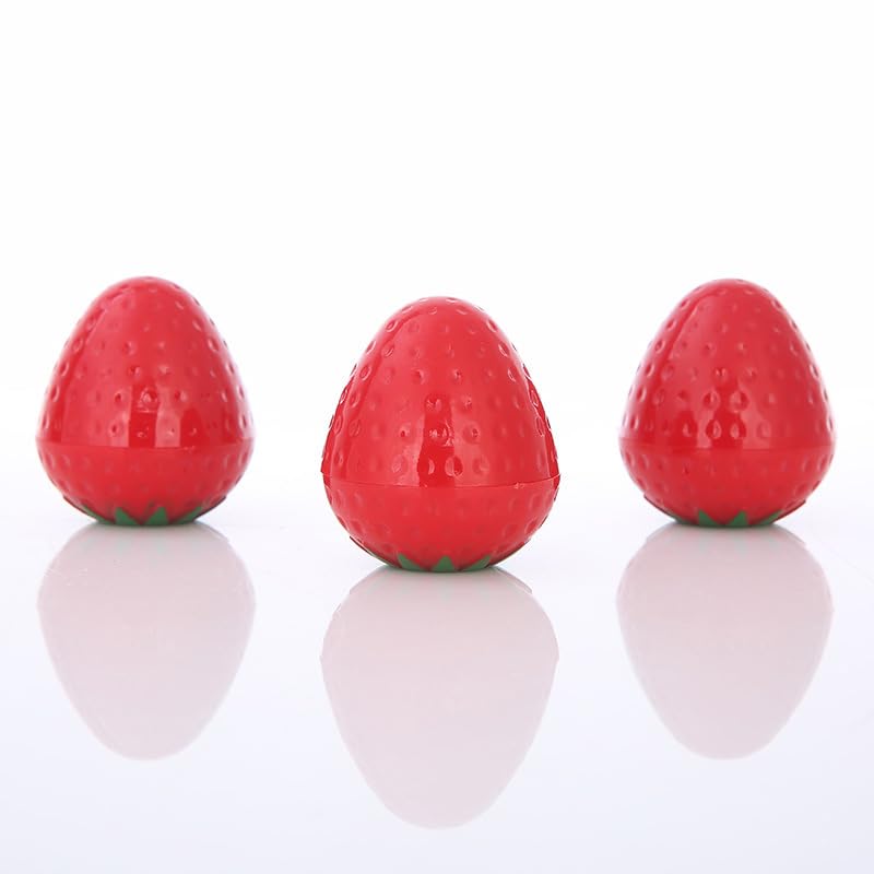 Pongnas 24 Pezzi Balsamo per le Labbra Grazioso Pacchetto di Labbro Idratante Alla Fragola per Donne Trucco Inverno Inverno
