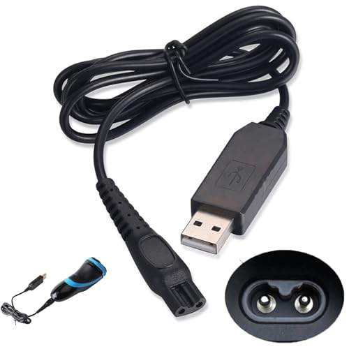 Ginhkok �t�B���b�v�X �V�F�[�o�[�p USB�[�d�P�[�u�� 15V�o�� �Ή� USB�d���� �o���J�����[�d�ł��� Philips�݊��p 1M | �d�� �V�F�[�o�[HQ8505 9000 7000 3000 �V���[�Y �E��� 1�{ 5V0.36A�o�� ��