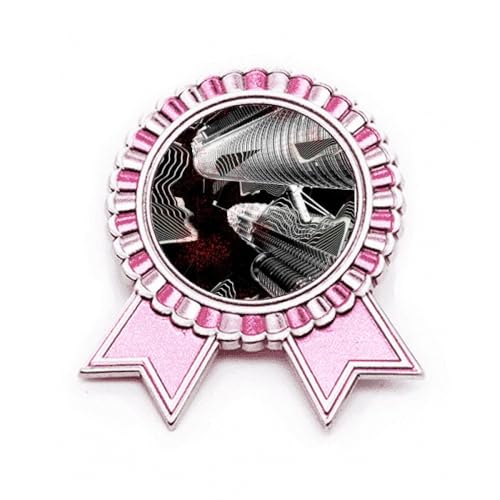 Broche en forme de ville Urban Life en métal rose style Art déco élégance vintage taille M