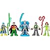 41vuiv3cdsl - Fisher-Price Imaginext DC Super Friends Preschool Toys Batman Battle Multipack 9-Piece Figure Set with Light-Up Backpack for Ages 3+ Years