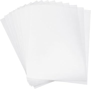 EujRcf 20 Pcs Shrinky Dink Paper, Shrink Paper Shrink Art Paper, Transparent Shrink Sheets for Creative Projects, Shrink Paper for Crafts DIY Keychain Making, Earrings, Necklace, Keychains