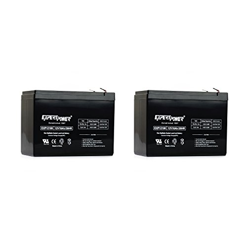 ExpertPower 12V 10AH SLA Rechargeable Battery / 2 Pack