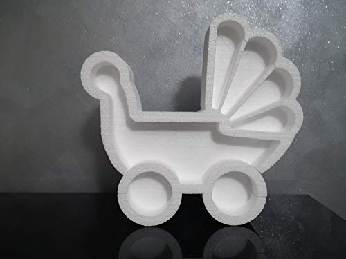 Carrozzina portaconfetti in polistirolo