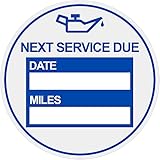 2 inch 102PCS Next Service Due Static Cling Labels Easy Remove Oil Change Stickers - Static Cling Labels-Poskornwel… (Blue 2 inch)