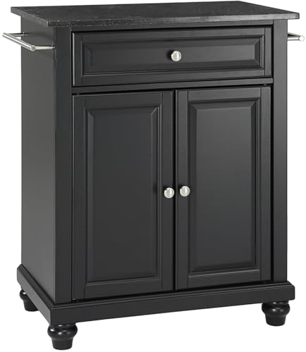 Crosley Furniture Cambridge Small Rolling Kitchen Island, Granite Top