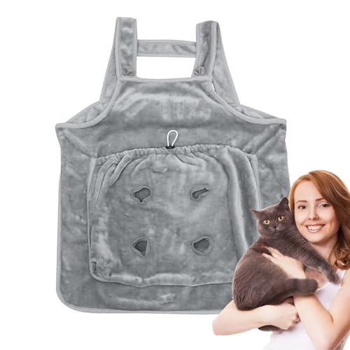 Cat Carrier Holes, Cat Tote Bag Carrier, Petmoki Cat Tote Bag Carrier | Pouch Apron for Travel Convenience Hands-Free Carrier Apron Towel Bag Apron for Small Dog Cat Carrying Bag for Puppy - Image 4