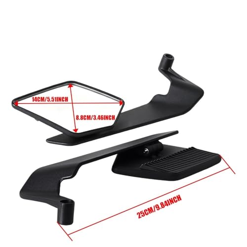 Espejo retrovisor para Ducati V4 ajustable con anclaje al manillar de moto 3