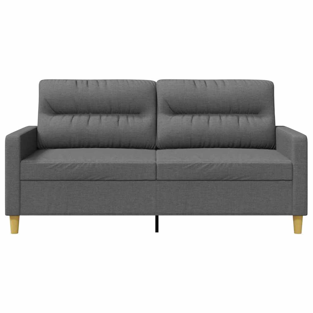 Silla de tela, 60 cm, gris claro con estructura de metal y cojines traseros para una cómoda experiencia de asiento en la sala de estar