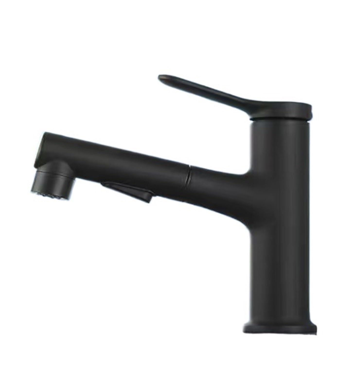 Kitchen Faucet, Brass Body Hot Cold Water Put Out Mix Tap Basin Faucet(Black-Plug in,Brass Body)