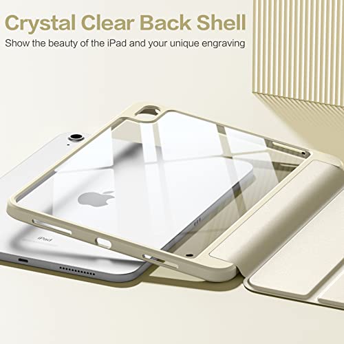 Image of Wenlaty Compatible with iPad (A16) 11th Generation Case 11 Inch 2025, for iPad 10th Generation Case 10.9 Inch 2022 with Pencil Holder, Trifold Stand Protective Clear Back, Auto Wake /Sleep, Starlight