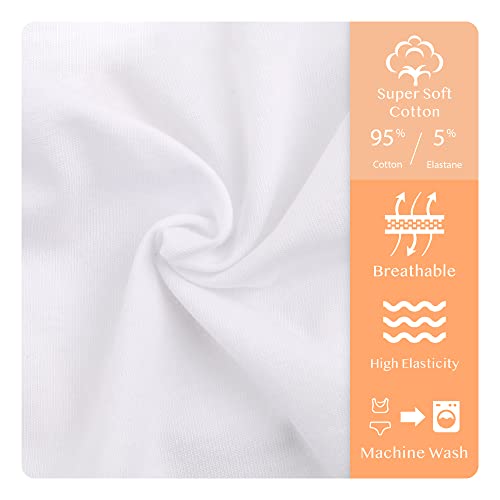 Donella Training Bra for Teen Girls - Cotton Crop Cami for Girls Bralette 5-Pack, Age: 12-154