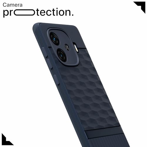 Image of Outlouders Back Cover for iQOO Neo 10R 5G / iQOO Z9 Turbo 5G / Vivo Y200 GT 5G | TPU Soft Flexible Shockproof | Full Camera Protection Back Case (Blue)