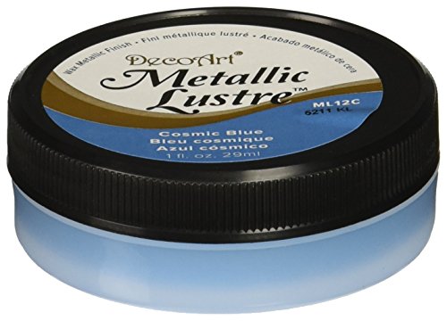 Deco Art Acabado metálico de Cera Metallic Lustre, Azul cósmico, 29u00a0ml, Multicolor