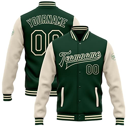 Custom Varsity Letterman Jackets Boys Youth Men Women Personalized Baseball Sports Bomber Coats with Name Number Logo