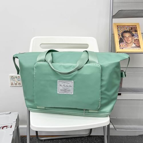 AYWVRBST Large Capacity Travel Bag, Double-deck Bag,Christmas Gift,Dry and Wet Separation Multifunctional Sports Shoulder Bag (Cyan)2