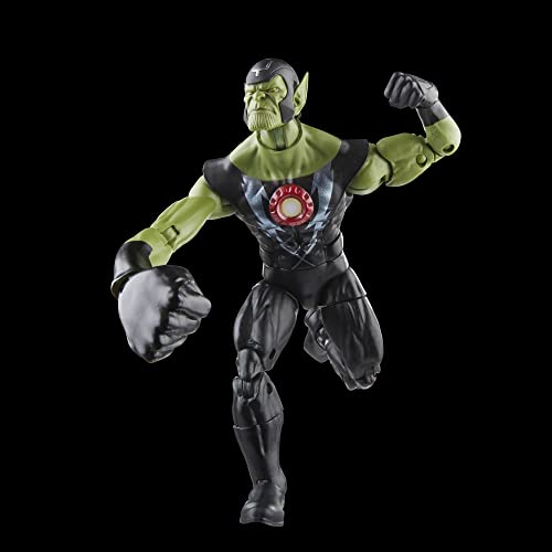 Marvel Legends Series Skrull Queen And Super-Skrull, Avengers 60Th Anniversary Collectible 6 Inch Action Figures, 9 Accessories #TOP3