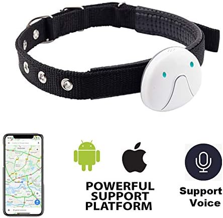 Alliner Pet Tracker GPS Tracking Collar for Dogs and Cats GPS Pet Tracker Activity Monitor Waterproof Wireless USB Rechargeable (White)