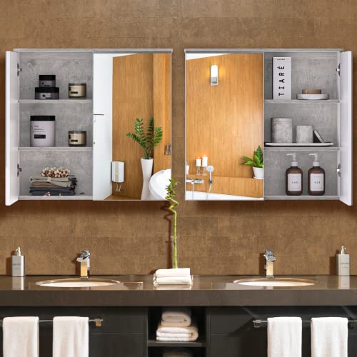 Armadietto a specchio Specchiera Bagno da Parete