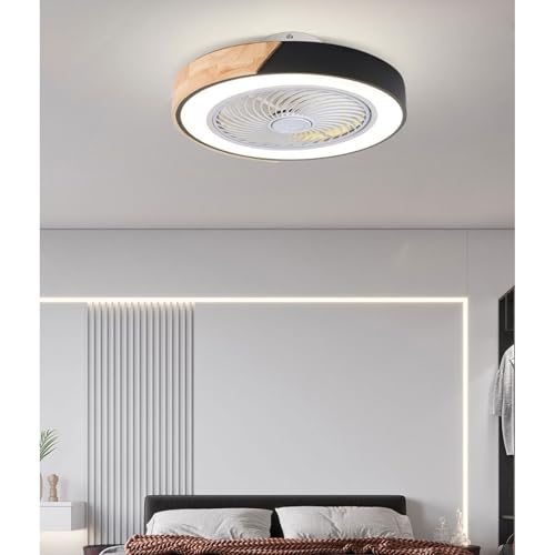 Plafonnier ventilateur LED intelligent à intensité variable pour chambre