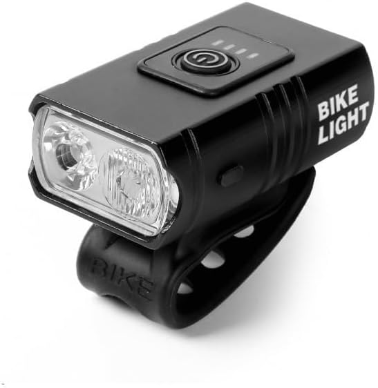 Miniatura 2 de Juego de luces recargables ultra brillantes para bicicleta faro delantero y luz trasera de 1000 lúmenes, 6 modos de luz, IPX5 impermeable, batería