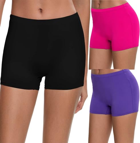 SWOMOG Women's Boyshort 3-Pack