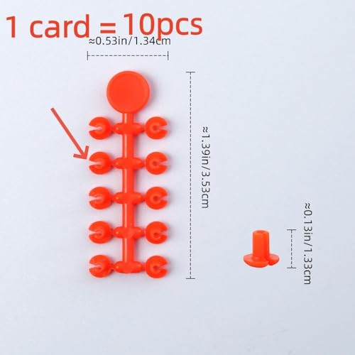 Set de 200 piezas accesorios para pesca de carpa amarillos miniatura 2