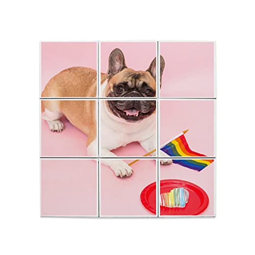 Carreaux céramique bouledogue français, cadeau idéal pour passionné de chiens