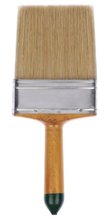 ALF Double Thickness Triple Boiled 100% Pure Nylon/Polyester Blend Round Bristles Paint Brush Set for All Application Type B (Size:4 Inch)(Gold)(Pack of 1).