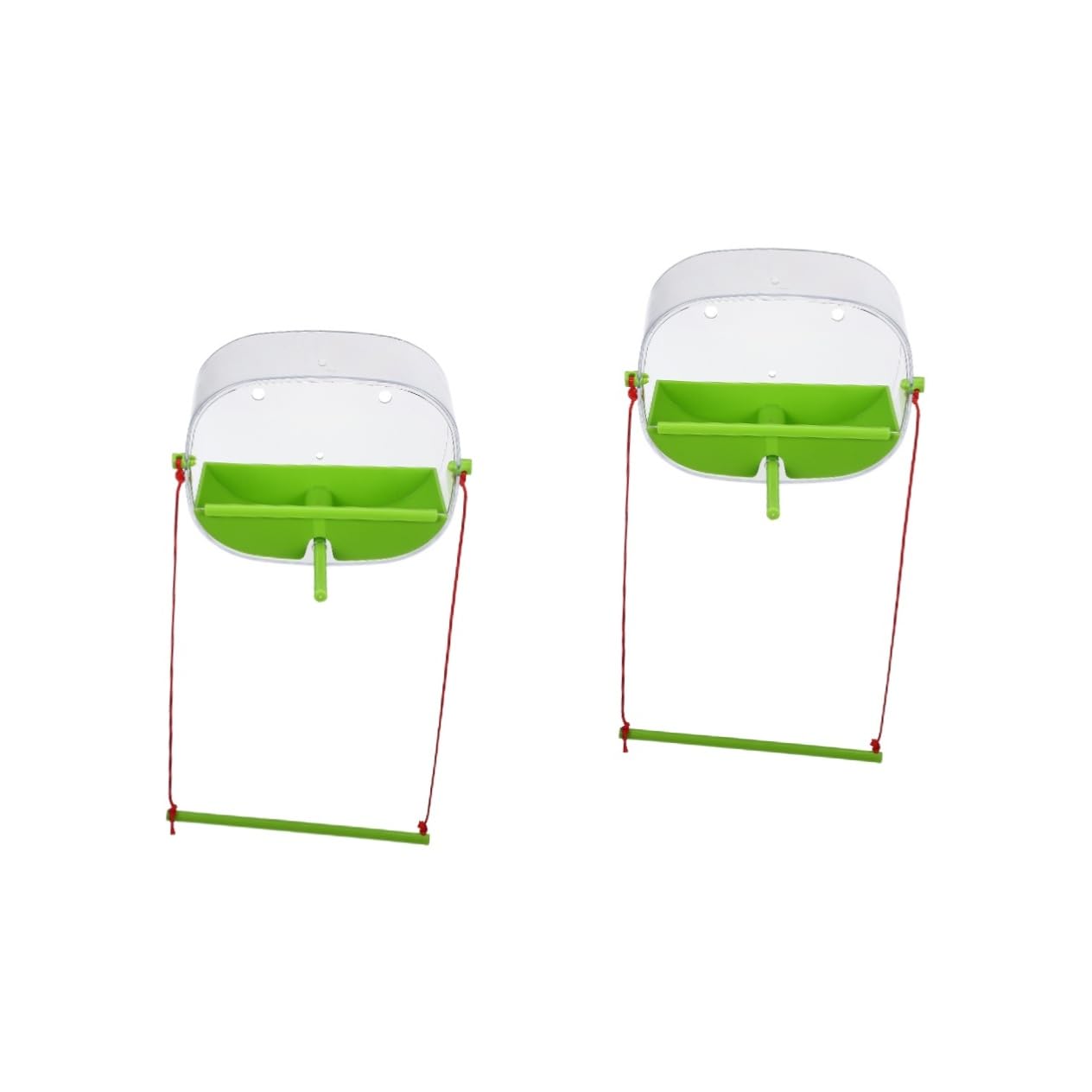 BESPORTBLE 2 Set Di Mangiatoie Per Uccelli Per Gabbia Mangiatoie Per Colibrì Con Tazze Resistenti Casetta Per Uccelli Per Finestra