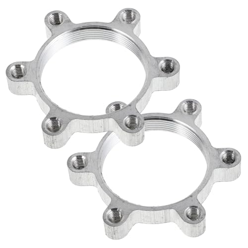 SUPVOX Universal Fitment Disc Brake Adapter 6-Bolt 48mm Thread Metal Construction Hub to Rotor Adapter