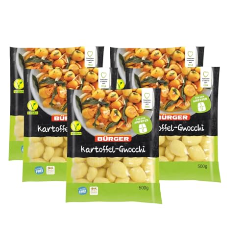 BÜRGER Kartoffel Gnocchi – Frische italienische Teigwaren aus Kartoffeln, 500
