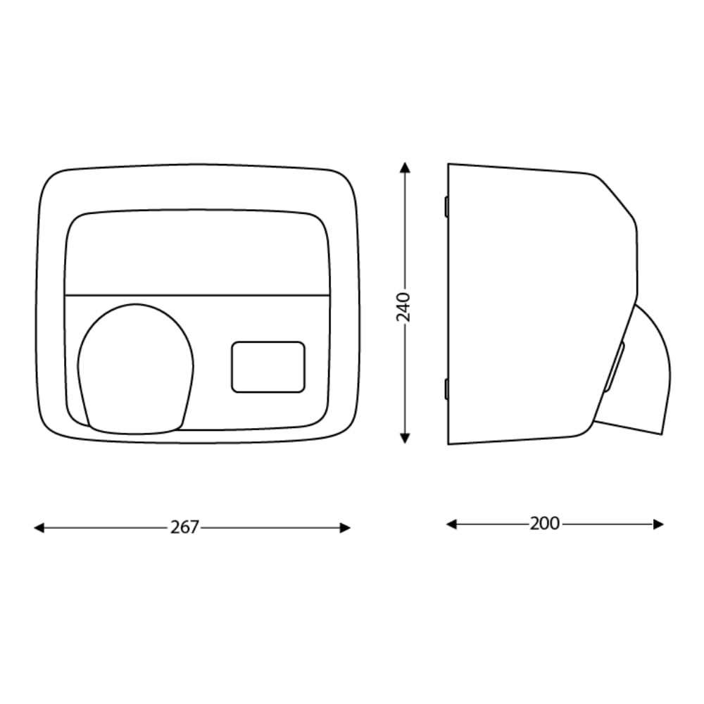 JVD - Sèche-Mains OURAGAN auto blanc - Matériel professionnel
