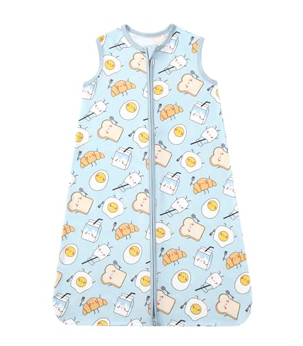 Image of Baby Sleep Sack Soft Wearable Blanket 2-Way Zipper Sleeping Bag for Girls Boys 0-3T, Viscose Made from Bamboo