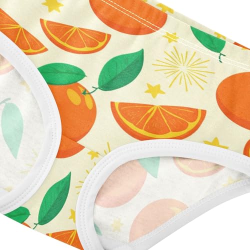 Girls' Underwear Fruit Orange Yellow Toddle Brief Panties 23019664