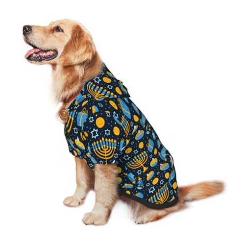 Disfraz para perro con capucha negro talla grande miniatura 5