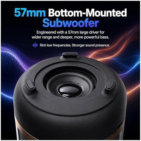 PFXXRENX Portable Bluetooth 5.0 Stereo Speaker — view 6