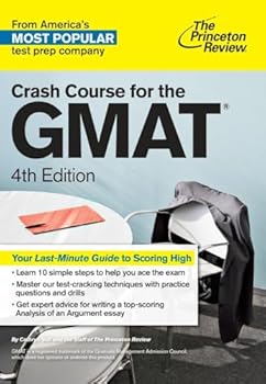 Paperback Crash Course for the GMAT, 4th Edition (Graduate School Test Preparation) Book