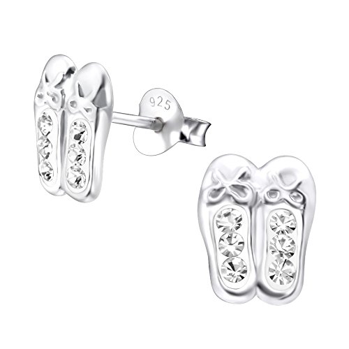 Pendientes de plata de ley con cristales brillantes Cover