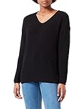 MUSTANG Damen Carla V Chunky Rib Pullover, Schwarz 4132, M