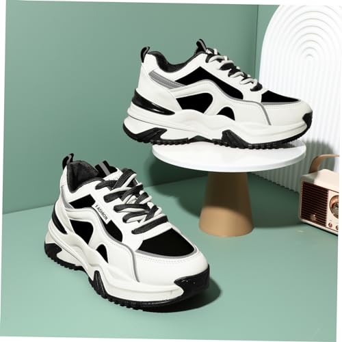 40 Size Women's Tennis Shoes Leather Material Athletic Casual Sneakers2