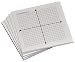 Sticky Note Mini Graph Pads - 10 Count - Graph Paper Sticky Notes 20 x 20 Four Quadrant