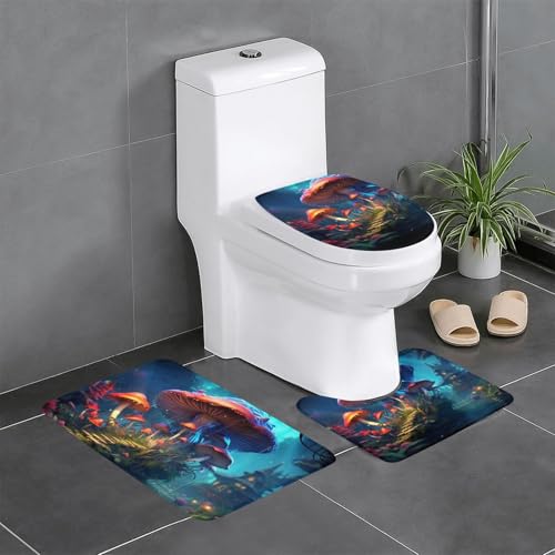Tapis de bain absorbant en forme de U pour une douceur mystérieuse - 2